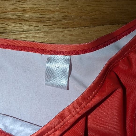 Reddish Orange String Bikini Swim Bottom - Picture 3 of 10